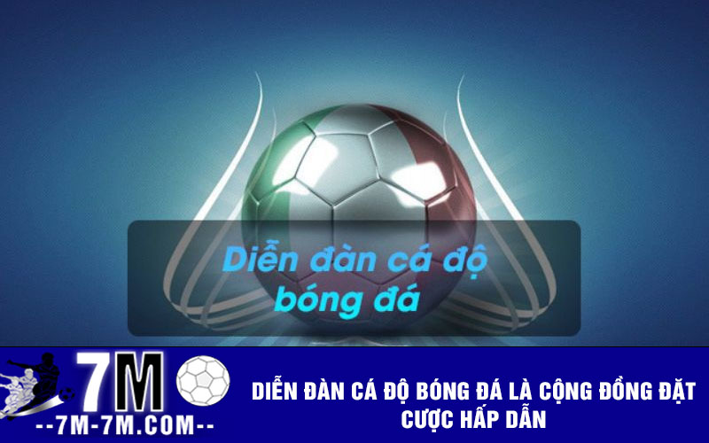Diễn đàn cá độ bóng đá là cộng đồng đặt cược hấp dẫn
