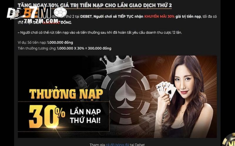 Bùng nổ các khuyến mãi từ nhà cái Debet