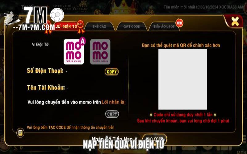 Hướng dẫn 3 bước nạp tiền qua ví điện tử nhanh chóng